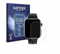 savvies Protector Pantalla para Honor Choice InFoWear Watch 2i | 6 Unidades Transparente Protección Pantalla Made in Germany Película Ultra Transparente