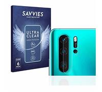 savvies Protector Pantalla para Huawei P30 Pro | (SÓLO Cámara) 6 Unidades Transparente Protección Pantalla Made in Germany Película Ultra Transparente