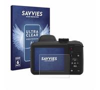 savvies Protector Pantalla para Kodak Pixpro AZ405 6 Unidades - Película Ultra Transparente