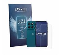 savvies Protector Pantalla para Motorola Moto G77 | (Frontal+Cámara) 18 Unidades Transparente Protección Pantalla Made in Germany Película Ultra Transparente