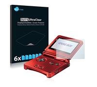 savvies Protector Pantalla para Nintendo Gameboy Advance GBA SP 6 Unidades - Película Ultra Transparente