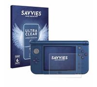 savvies Protector Pantalla para Nintendo New 3DS XL (Pantalla inferior) 6 Unidades - Película Ultra Transparente