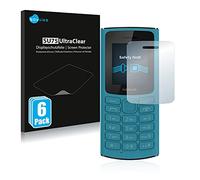 savvies Protector Pantalla para Nokia 110 4G 2021 6 Unidades - Película Ultra Transparente