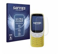 savvies Protector Pantalla para Nokia 3210 (6 Unidades) Película Ultra Transparente