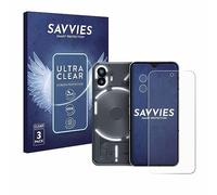 savvies Protector Pantalla para Nothing Phone (2) (Frontal+Cámara) 6 Unidades - Película Ultra Transparente