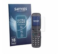 savvies Protector Pantalla para Panasonic KX-TU550 | 18 Unidades Transparente Protección Pantalla Made in Germany Película Ultra Transparente