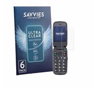 savvies Protector Pantalla para Panasonic KX-TU550 | 6 Unidades Transparente Protección Pantalla Made in Germany Película Ultra Transparente