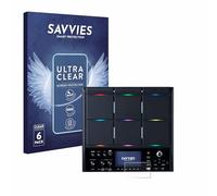 savvies Protector Pantalla para Roland SPD-SX PRO 6 Unidades - Película Ultra Transparente
