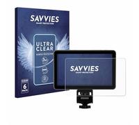 savvies Protector Pantalla para Rollei Viltrox DC-X2 6" | 6 Unidades Transparente Protección Pantalla Made in Germany Película Ultra Transparente