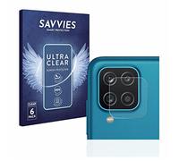 savvies Protector Pantalla para Samsung Galaxy A12 (SÓLO Cámara) 6 Unidades - Película Ultra Transparente