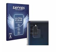 savvies Protector Pantalla para Samsung Galaxy A21s (SÓLO Cámara) (6 Unidades) Película Ultra Transparente