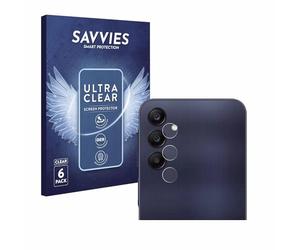 savvies Protector Pantalla para Samsung Galaxy A25 5G (SÓLO Cámara) 6 Unidades - Película Ultra Transparente