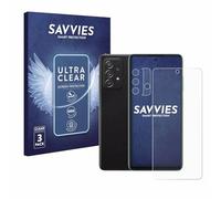 savvies Protector Pantalla para Samsung Galaxy A52 (Frontal+Cámara) (6 Unidades) Película Ultra Transparente