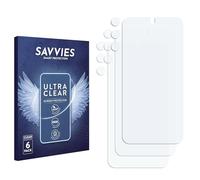 savvies Protector Pantalla para Samsung Galaxy A54 5G Enterprise Edition | (Frontal+Cámara) 6 Unidades Transparente Protección Pantalla Made in Germany Película Ultra Transparente