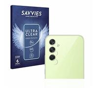 savvies Protector Pantalla para Samsung Galaxy A54 5G (SÓLO Cámara) (6 Unidades) Película Ultra Transparente