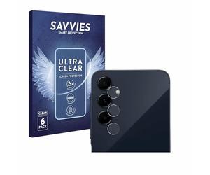 savvies Protector Pantalla para Samsung Galaxy A55 5G (SÓLO Cámara) 6 Unidades - Película Ultra Transparente