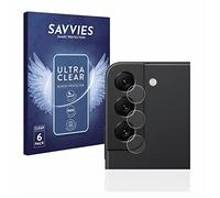 savvies Protector Pantalla para Samsung Galaxy S22 5G (SÓLO Cámara) (6 Unidades) Película Ultra Transparente