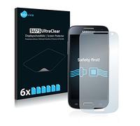 savvies Protector Pantalla para Samsung Galaxy S4 Mini LTE (4G) I9195 6 Unidades - Película Ultra Transparente