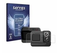 savvies Protector Pantalla para SJCAM SJ20 Dual Lens 6 Unidades - Película Ultra Transparente