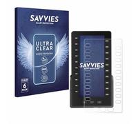 savvies Protector Pantalla para Snom D8C módulo de expansión 6 Unidades - Película Ultra Transparente