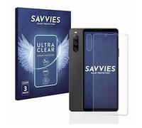 savvies Protector Pantalla para Sony Xperia 10 IV (Frontal+Cámara) 6 Unidades - Película Ultra Transparente