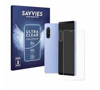 savvies Protector Pantalla para Sony Xperia 10 V (Frontal+Cámara) (6 Unidades) Película Ultra Transparente