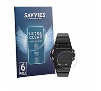 savvies Protector Pantalla para Timex Expedition Atlantis T5K463 6 Unidades - Película Ultra Transparente
