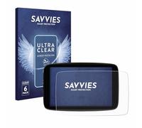 savvies Protector Pantalla para TomTom GO Expert Plus 7" | 6 Unidades Transparente Protección Pantalla Made in Germany Película Ultra Transparente