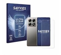 savvies Protector Pantalla para Xiaomi 14T | (Frontal+Cámara) 6 Unidades Transparente Protección Pantalla Made in Germany Película Ultra Transparente