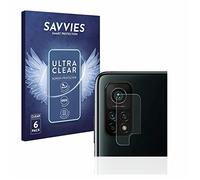 savvies Protector Pantalla para Xiaomi Mi 10T Pro 5G | (SÓLO Cámara) 6 Unidades Transparente Protección Pantalla Made in Germany Película Ultra Transparente