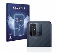 savvies Protector Pantalla para Xiaomi Redmi 12C (SÓLO Cámara) 6 Unidades - Película Ultra Transparente