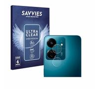 savvies Protector Pantalla para Xiaomi Redmi 13C (SÓLO Cámara) 6 Unidades - Película Ultra Transparente
