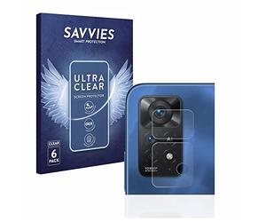 savvies Protector Pantalla para Xiaomi Redmi Note 11 Pro 5G (SÓLO Cámara) 6 Unidades - Película Ultra Transparente
