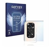 savvies Protector Pantalla para Xiaomi Redmi Note 11S (SÓLO Cámara) 6 Unidades - Película Ultra Transparente