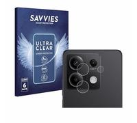 savvies Protector Pantalla para Xiaomi Redmi Note 13 Pro 5G (SÓLO Cámara) (6 Unidades) Película Ultra Transparente