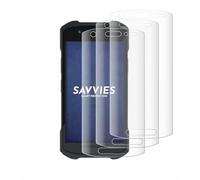 savvies Protector Pantalla para Zebra TC21 | 4 Unidades Transparente Protección Pantalla Made in Germany 3D Curvo Full Cover Pantalla Completa
