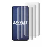 savvies Protector Pantalla para ZTE Blade V80 Max | 4 Unidades Transparente Protección Pantalla Made in Germany 3D Curvo Full Cover Pantalla Completa