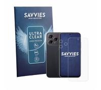 savvies Protector Pantalla para ZTE Blade V80 Pro | (Frontal+Cámara) 18 Unidades Transparente Protección Pantalla Made in Germany Película Ultra Transparente