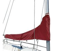 SavvyCraft Cubierta Impermeable para Vela Principal, Cubierta de Vela Principal 600D, protección UV, Resistente a la Intemperie, Longitud de la Pluma de 13 a 14 pies, Color borgoña