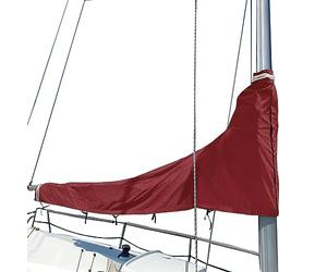 SavvyCraft Cubierta Impermeable para Vela Principal, Cubierta de Vela Principal 600D, protección UV, Resistente a la Intemperie, Longitud de la Pluma de 13 a 14 pies, Color borgoña