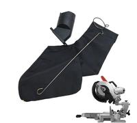 Saw Dust Bag, Large-Capacity Adjustable Dusts Collector Pouch, Lightweight Wired Dust Collection Bags, Woodworking Waste Catcher for Miter Saw & Cutter Marble Machine (Black)