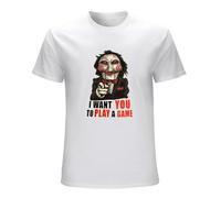 Saw I Want You T-Shirt For Men, tee White L