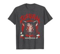 Saw Jigsaw Pig Mask Heavy Metal Horror Movie Camiseta, Hombre, Jaspeado Oscuro, 3XL