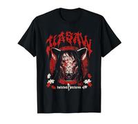 Saw Jigsaw Pig Mask Heavy Metal Horror Movie Camiseta, Hombre, Negro, L