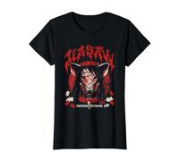 Saw Jigsaw Pig Mask Heavy Metal Horror Movie Camiseta, Mujer, Negro, S