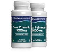 Saw Palmetto 1.000 mg | Extracto de Serenoa Repens | 360 Cápsulas Veganas | Complemento Alimenticio Natural | Suministro para 6 Meses | SimplySupplements