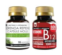 SAW PALMETTO 70 CÁPSULAS BLANDAS - VITAMINA B12 500 COMPRIMIDOS | PRÓSTATA Y ENERGÍA