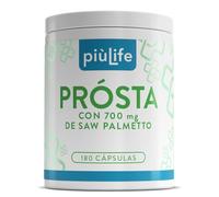 Saw Palmetto Prostata 700 mg PiùLife, 180 Cápsulas, 2 al Día | Para 3 Meses, Serenoa Repens con Pygeum Africanum, Extracto de Arándano, Calabaza, Ortiga, Bienestar Vías Urinarias Hombre