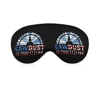 Sawdust is Man Glitter Sleep Mask Soft Blindfold Portable Eye Mask con correa ajustable para hombres y mujeres