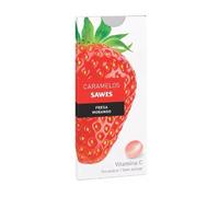 Sawes Caramelos balsámicos sin azúcar sabor Fresa con Vitamina C en blister 22g